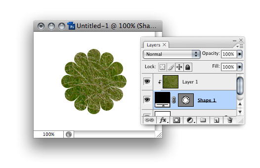 использование обтравочной маски для фигуры